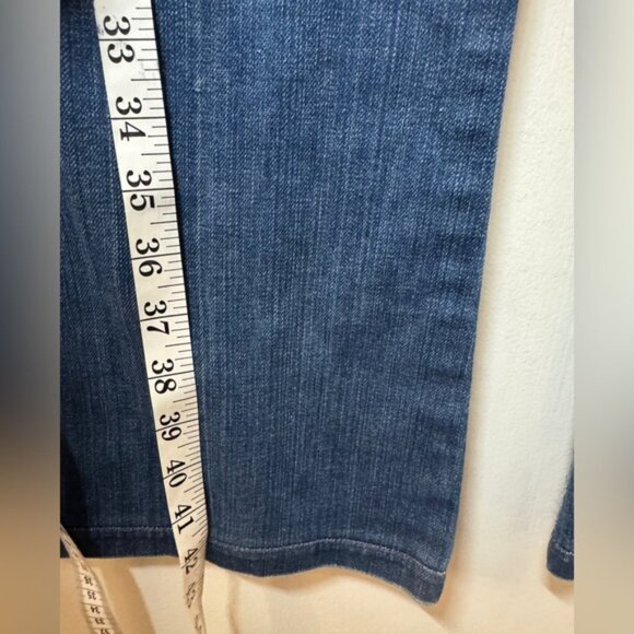 Vintage Y2K 7 For All Mankind Dojo Bootcut Embroidered Pockets Blue Jeans 24 - Picture 6 of 15